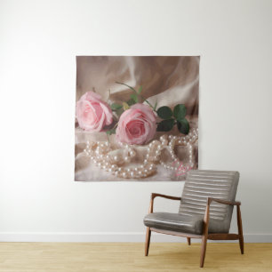 Tapete De Parede Rosa Silken
