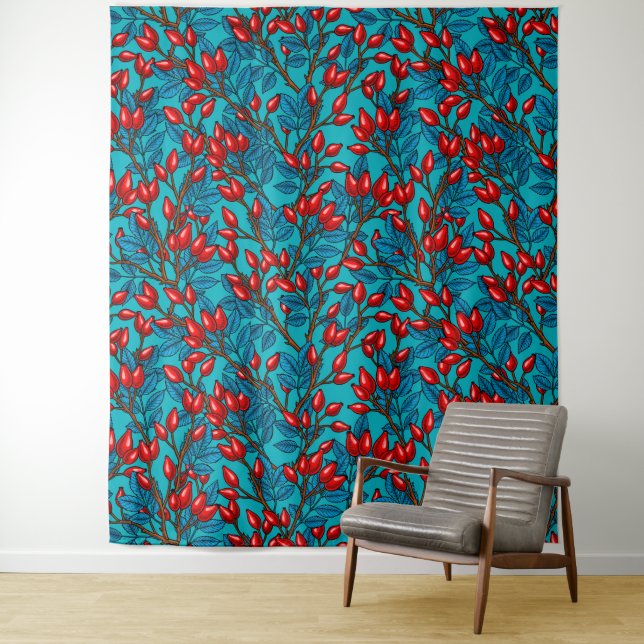 Tapete De Parede Rosa, vermelho e azul (In Situ)