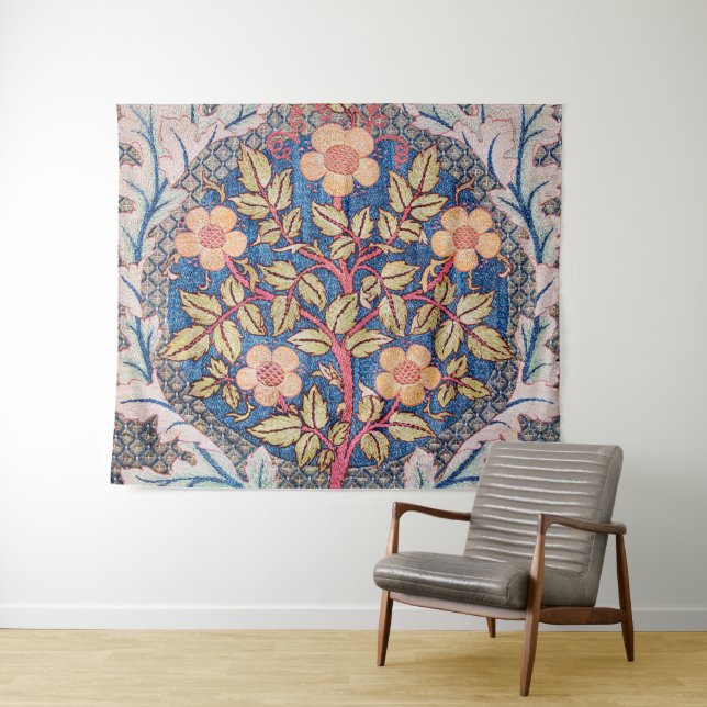 Tapete De Parede Rosa Wreath, William Morris (In Situ (Horizontal))