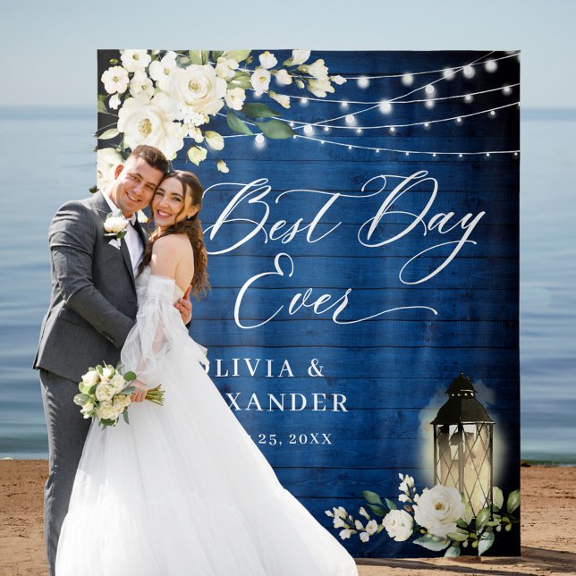 Tapete De Parede Rosas brancas Fundo Real de Casamento de Madeira A (Criador carregado)