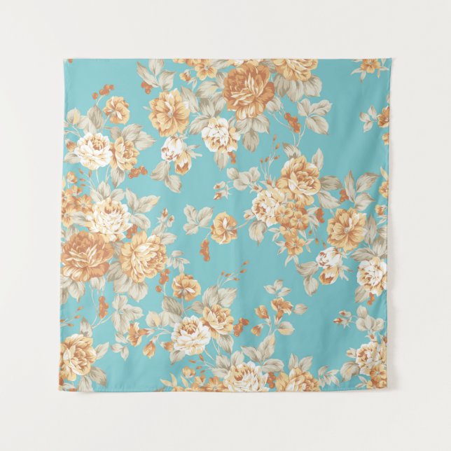 Tapete De Parede Rose bouquet design Seamless (Frente)