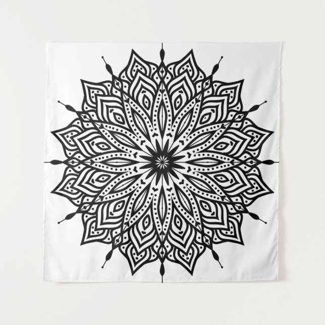 Tapete De Parede Rosette mandala ornament decor (Frente)