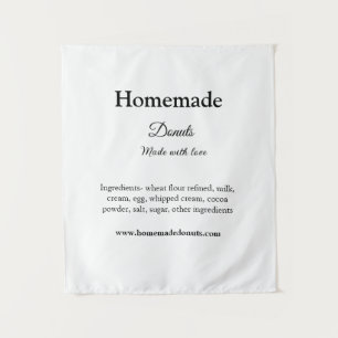 Tapete De Parede Rosquinhas caseiras feitas com amor adicionar text