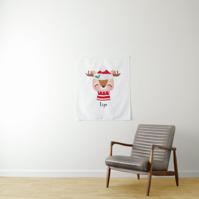 Tapete De Parede Rosto de Rebelde Sorridente de Natal (In Situ)