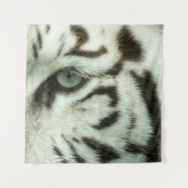 TAPETE DE PAREDE ROSTO DE TIGRE BRANCO (Frente)