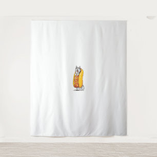 Tapete De Parede Rouco de Cachorro Quente - Costume Comida Engraçad