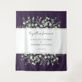 Tapete De Parede Roxo Eucalipto Casamento Juntos Para Sempre