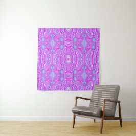 Tapete De Parede Roxo Quente Trippy e Padrão Abstrato Azul Água