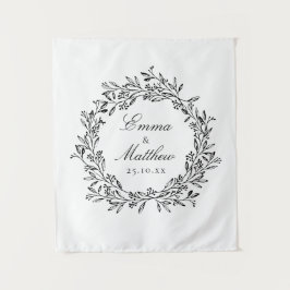 Tapete De Parede Rua Botânica Whimsical Wreath Casal Decal