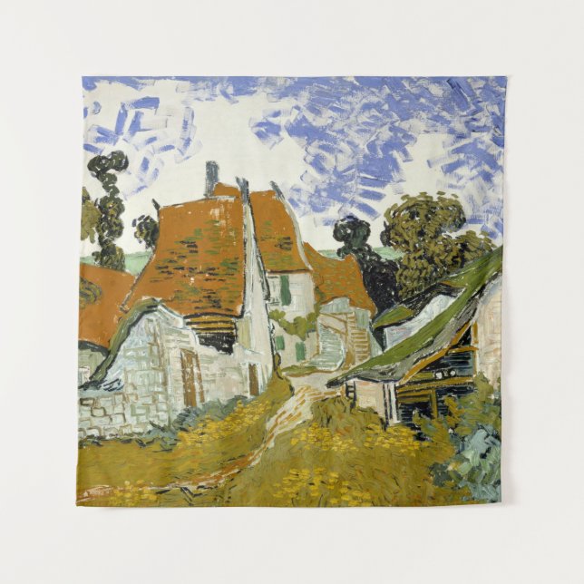 Tapete De Parede Rua em Auvers-sur-Oise Vincent  van Gogh  (Frente)