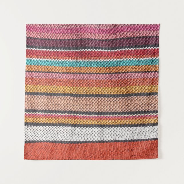 Tapete De Parede Rug Richness: Texturas mexicanas no Peru (Frente)