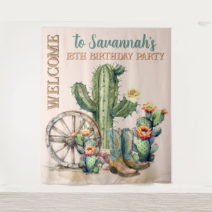 Tapete De Parede Russo Blush Floral Cor-de-Rosa Cactus Deserto Bem-