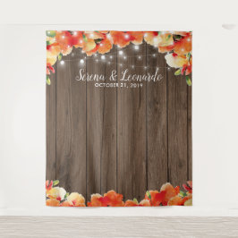 Tapete De Parede Rustic String Lights Poppy Casamento Foto Booth