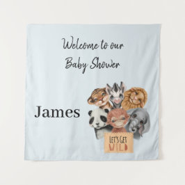 Tapete De Parede Safari - chá de fraldas fardado