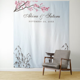 Tapete De Parede Sakura Flor de Cerejeira Japonesa Ásia Fundo de Fo