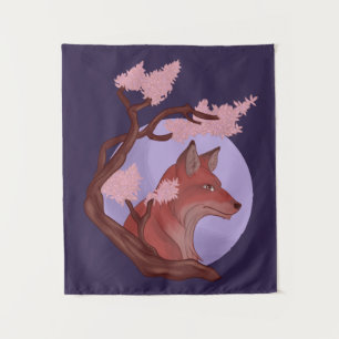Tapete De Parede Sakura Fox