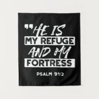 Salm 91:2 - O meu refúgio e o meu cristão-fortalez