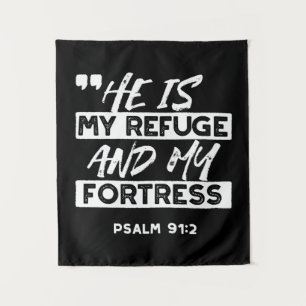 Tapete De Parede Salm 91:2 - O meu refúgio e o meu cristão-fortalez