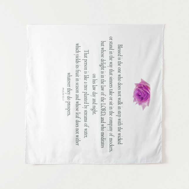 Tapete De Parede Salmo 1, Flor, (Frente (Horizontal))