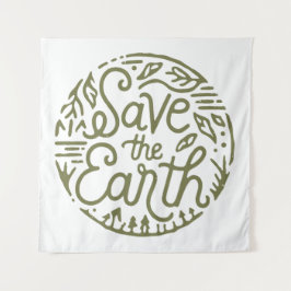 Tapete De Parede Salve a estética verde da Terra