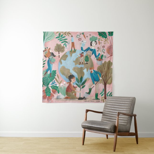 Tapete De Parede Salve as árvores e o planeta Terra (In Situ)