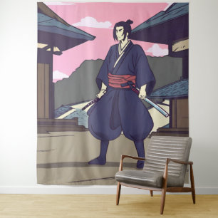 Tapete De Parede samurai