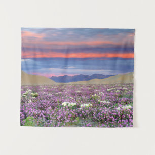 Tapete De Parede Sand Verbena e flores silvestres de Primrose ao pô
