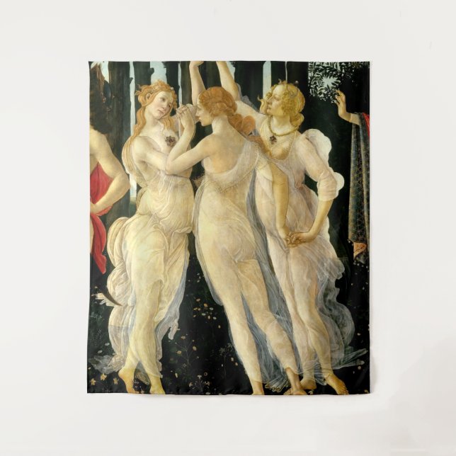 Tapete De Parede Sandro Botticelli "Primavera - Três Graças"  (Frente)