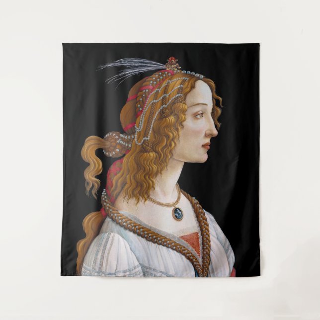 Tapete De Parede Sandro Botticelli - Retrato de Simonetta Vespucci (Frente)