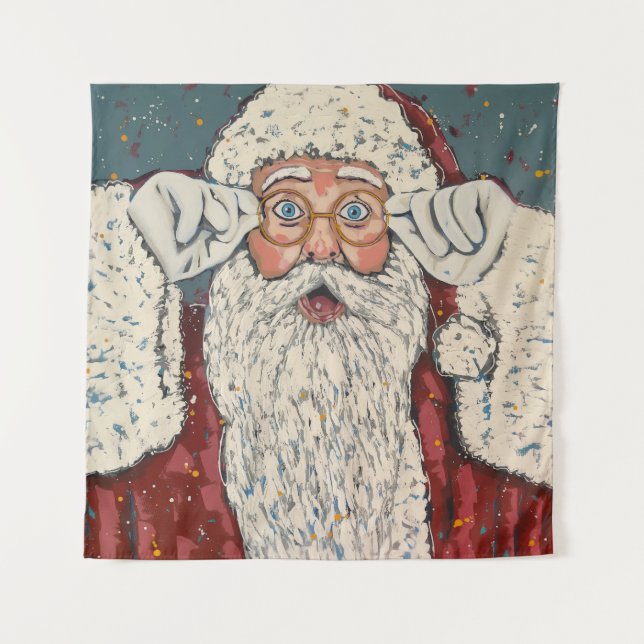 Tapete De Parede Santa Claus Surprised (Frente)