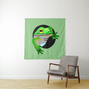 Tapete De Parede Sapo Verde