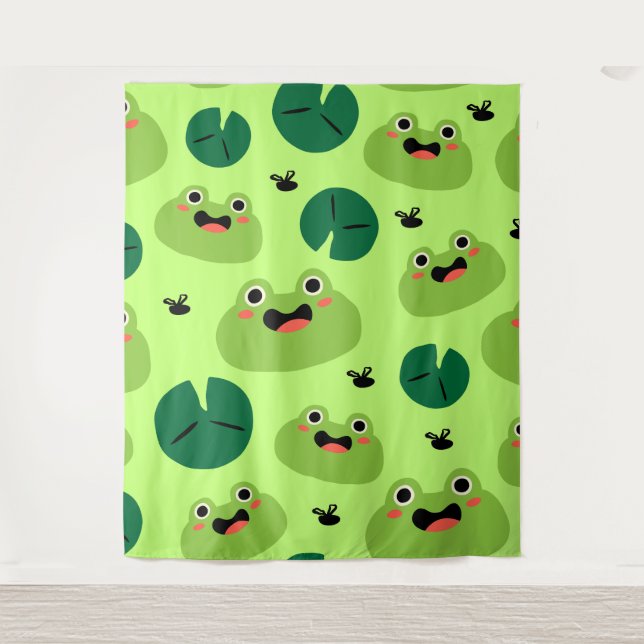 Tapete De Parede Sapos engraçados (Frente)