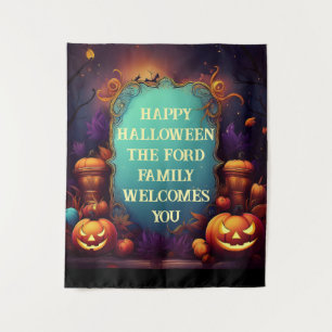 Tapete De Parede Saudações Personalizadas de Halloween Assombradas