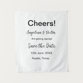 Tapete De Parede Saudações salvam a data simples minimalista modern