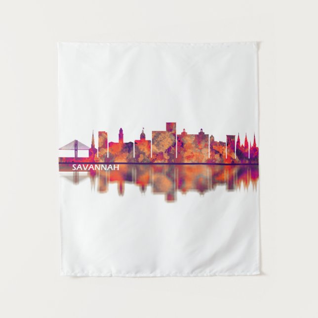 Tapete De Parede Savannah EUA Skyline (Frente)