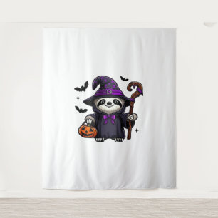 Tapete De Parede Scary Halloween Sloth Witch Hat Costume Spooky Sea