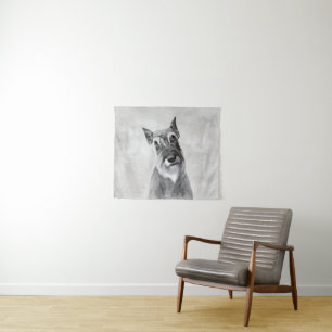 Tapete De Parede Schnauzer (Giant) - Arte Canina Original Cuta