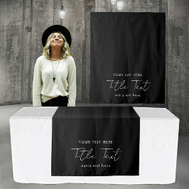 Tapete De Parede Script Moderno do Banner do Runner de Mesa Persona