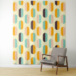Tapete De Parede Seamless geometric pattern in retro vibes