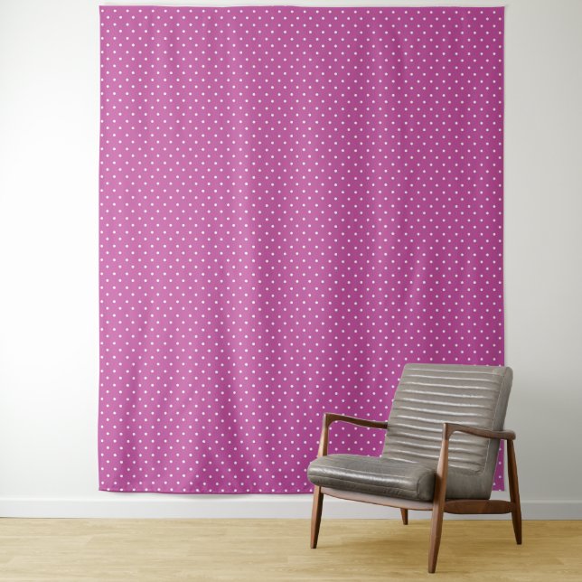 Tapete De Parede Seamless magenta background polka dot pattern (In Situ)