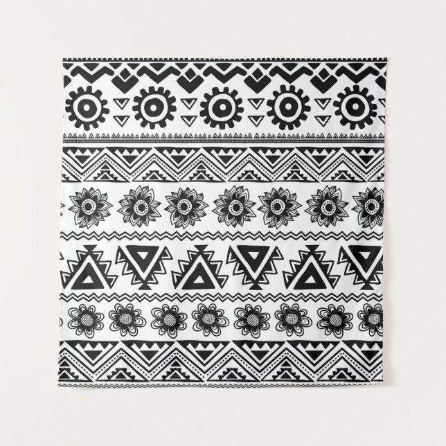 Tapete De Parede Segundo padrão étnico tribal, perfeito. (Frente)