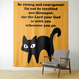Tapete De Parede Seja um gato preto forte e corajoso