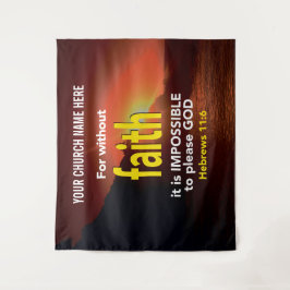 Tapete De Parede SEM FÉ Hebreus 11:6 Igreja Cristã