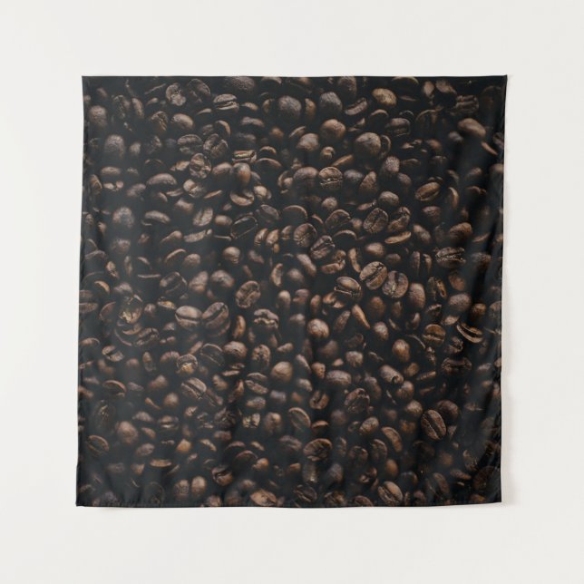 Tapete De Parede Sementes de café marrom (Frente)