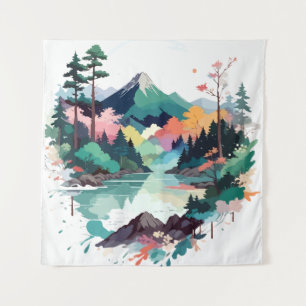 Tapete De Parede Serene Paisagem Calma Natureza Tranquila Fora da A