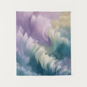 Tapete De Parede Serene Pastel Abstrato Wave Dreamy Art