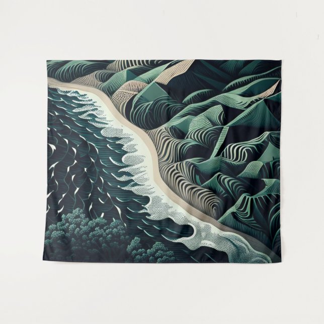 Tapete De Parede Serene Shores (Frente (Horizontal))