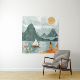 Tapete De Parede Serenidade pelo mar