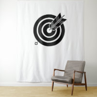 Seta atinge um alvo redondo Tapestries