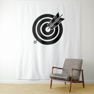 Tapete De Parede Seta atinge um alvo redondo Tapestries